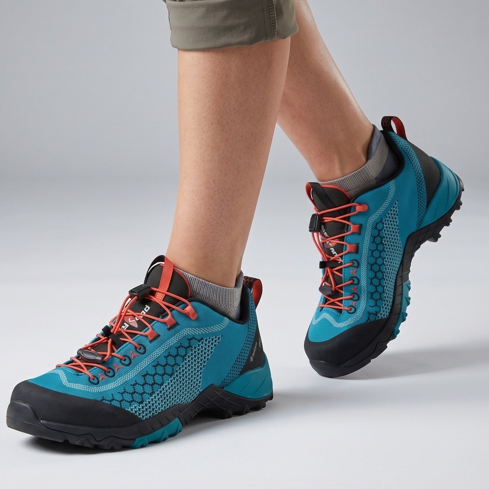 KAYLAND Alpha Knit GTX Womens US 8 Hiking Shoes Turquoise Gore-Tex Vibram $270